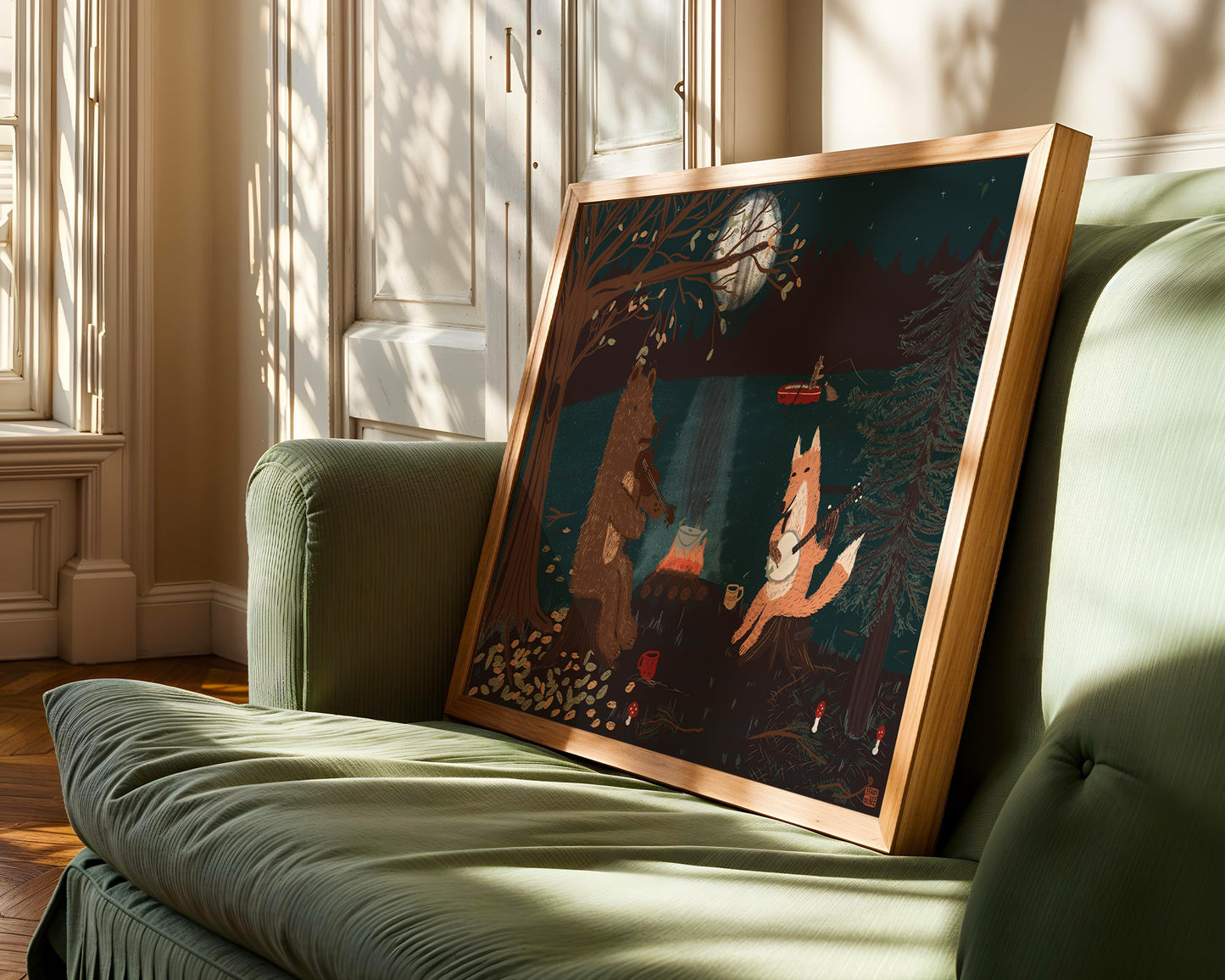 Whimsical Woodland Animal Digital Print
