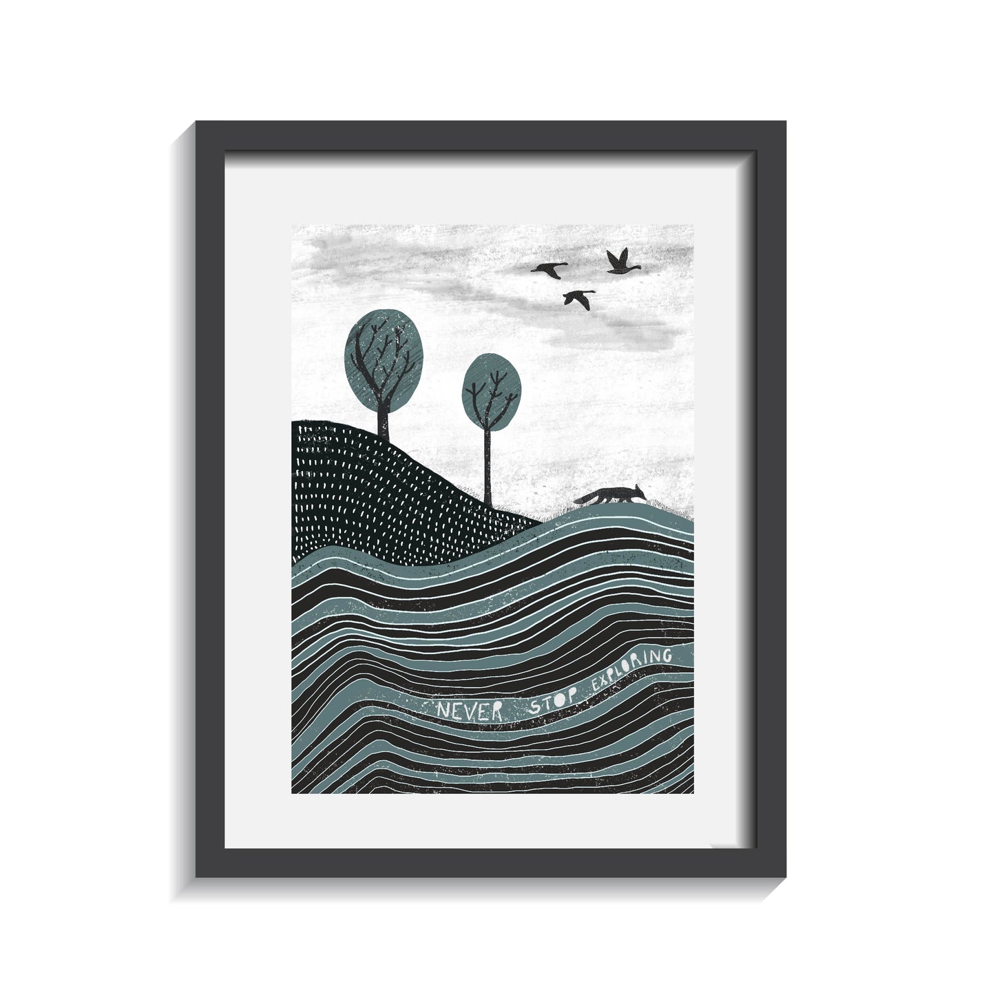 Never Stop Exploring | Digital Wall Art Download