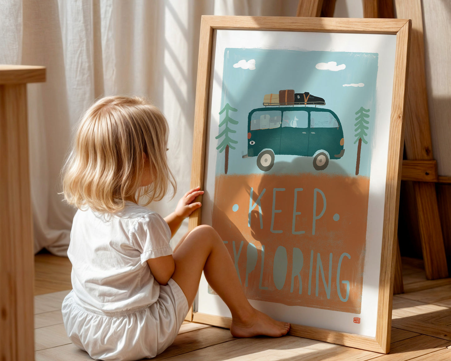 Keep Exploring Art Print