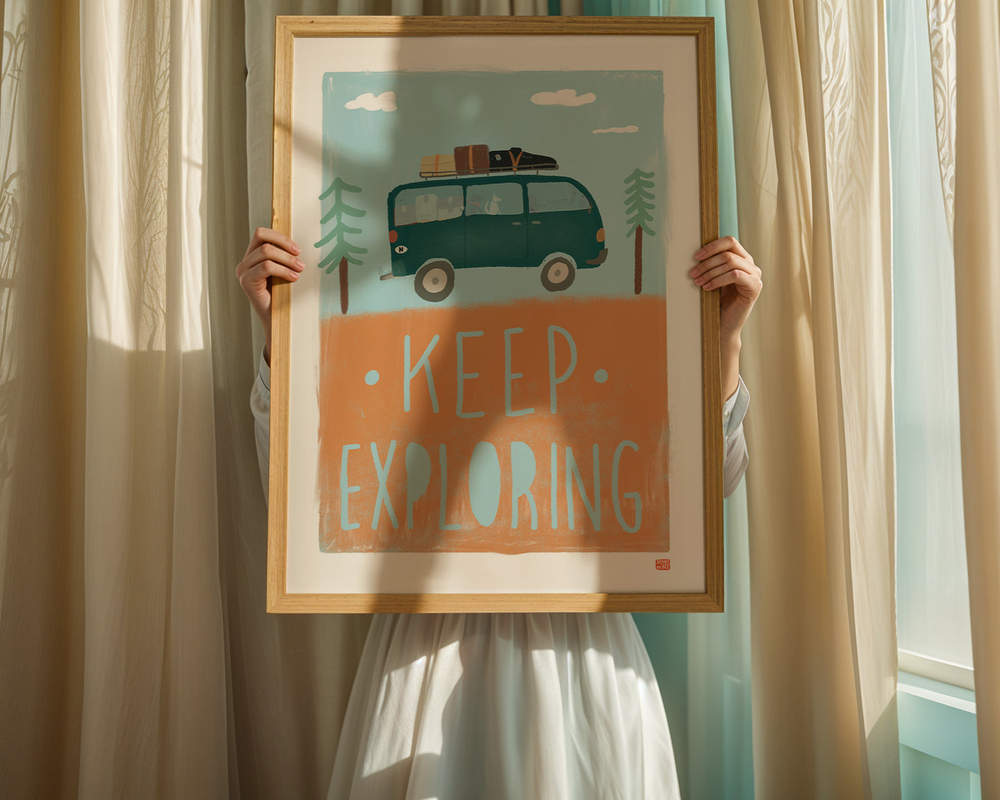 Keep Exploring Art Print