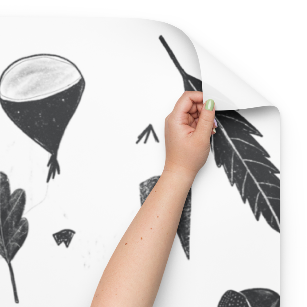 Nature-inspired wrapping paper sheets
