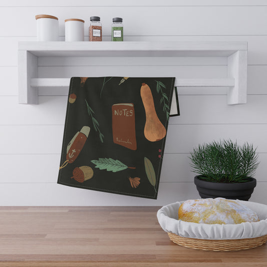 Charming Kitchen Tea Towels, Cozy Home Decor, Gift for Foodies, Elegant Table Setting, Rustic Kitchen Accessories