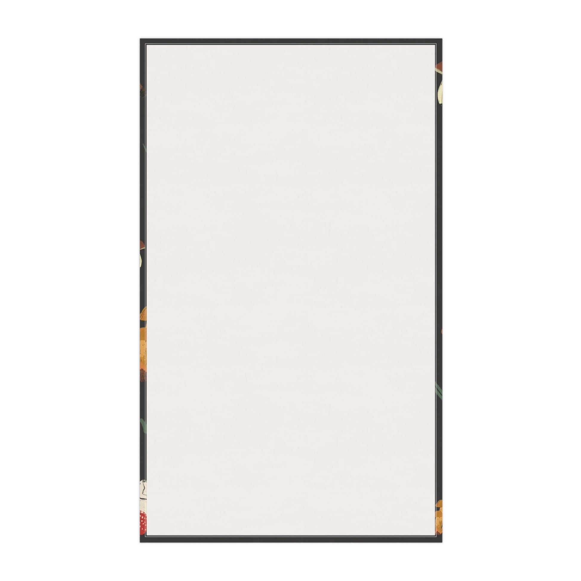 Backside of our Mushroom Tea Towel