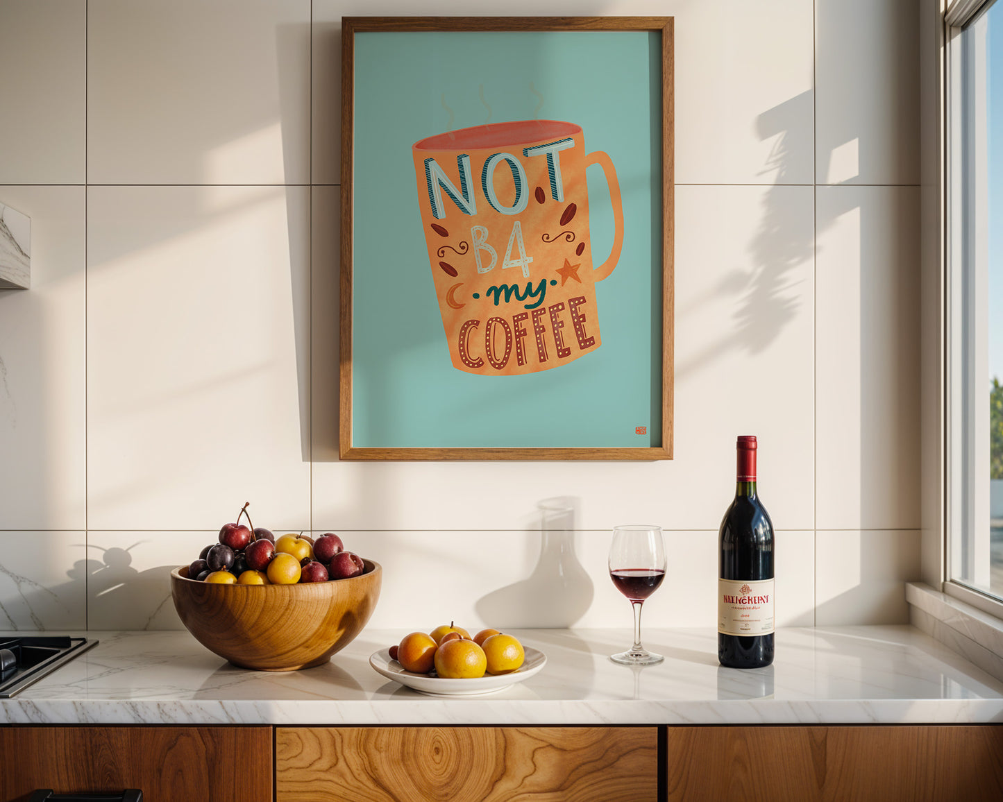 Funny Coffee Quote Digital Print