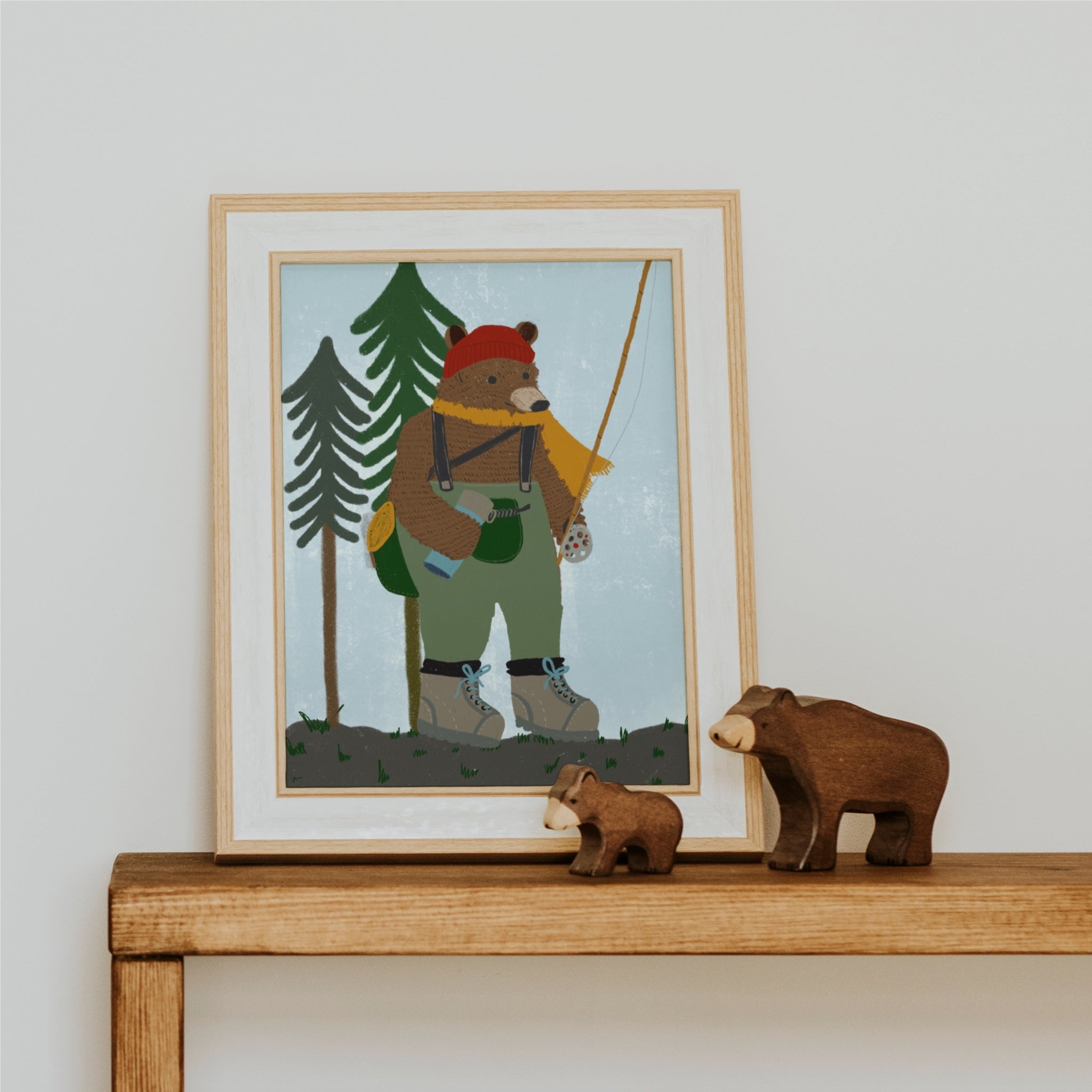 Fishing Bear in the Woods 