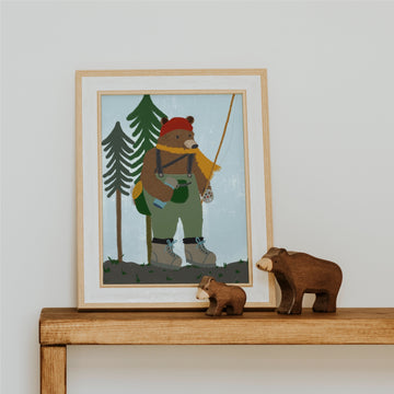 Fishing Bear in the Woods 