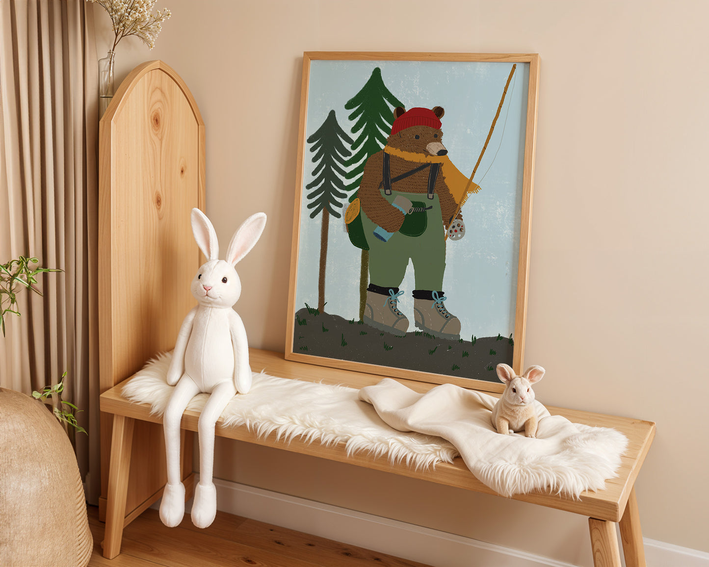 Fishing Bear in the Woods 