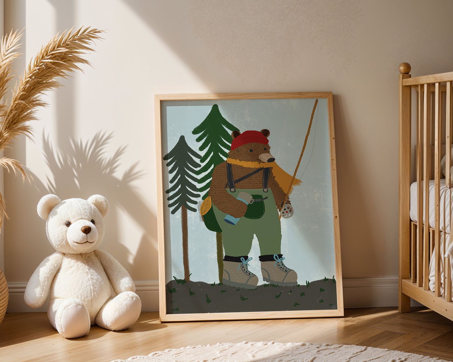 Fishing Bear in the Woods 