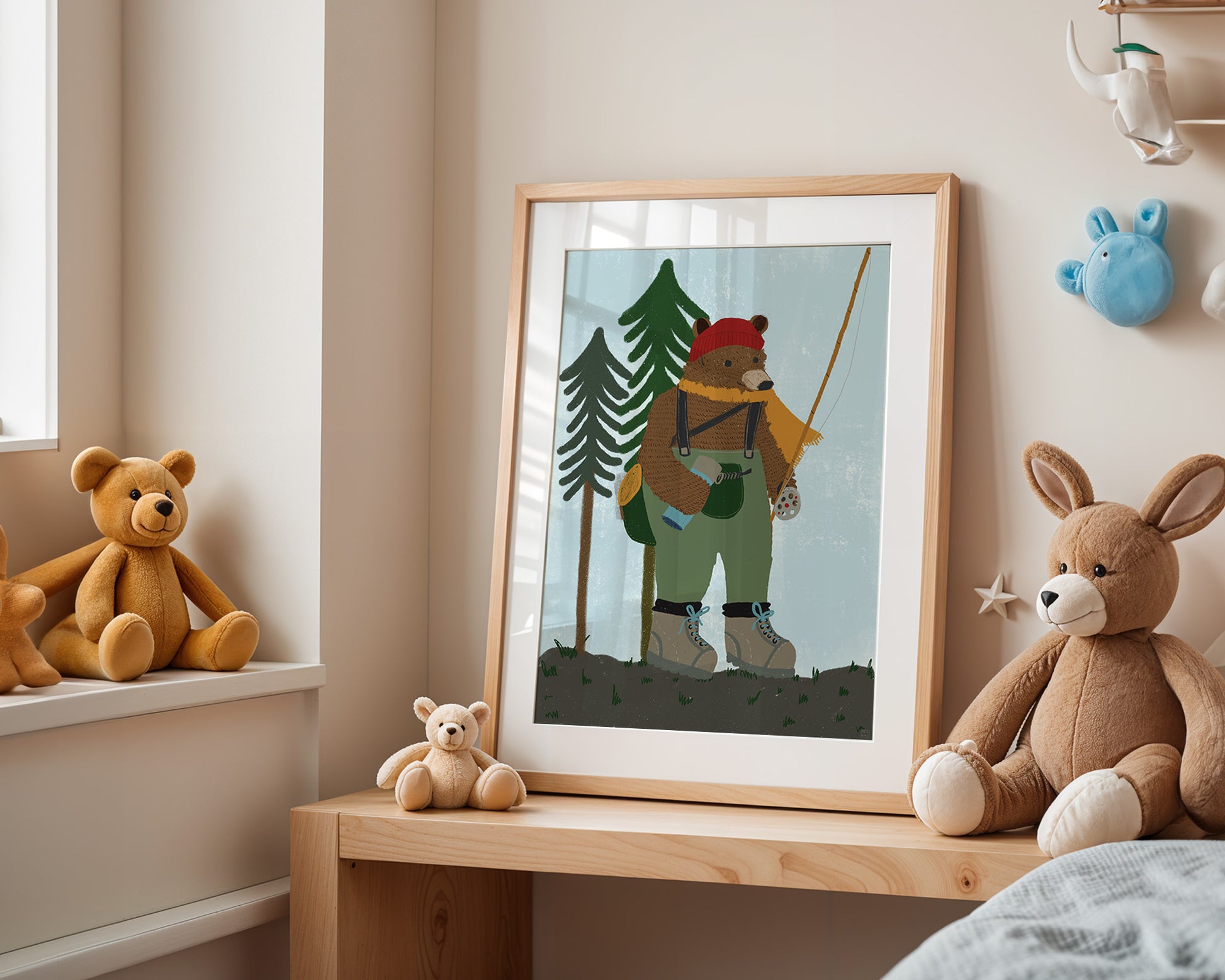 Fishing Bear in the Woods 