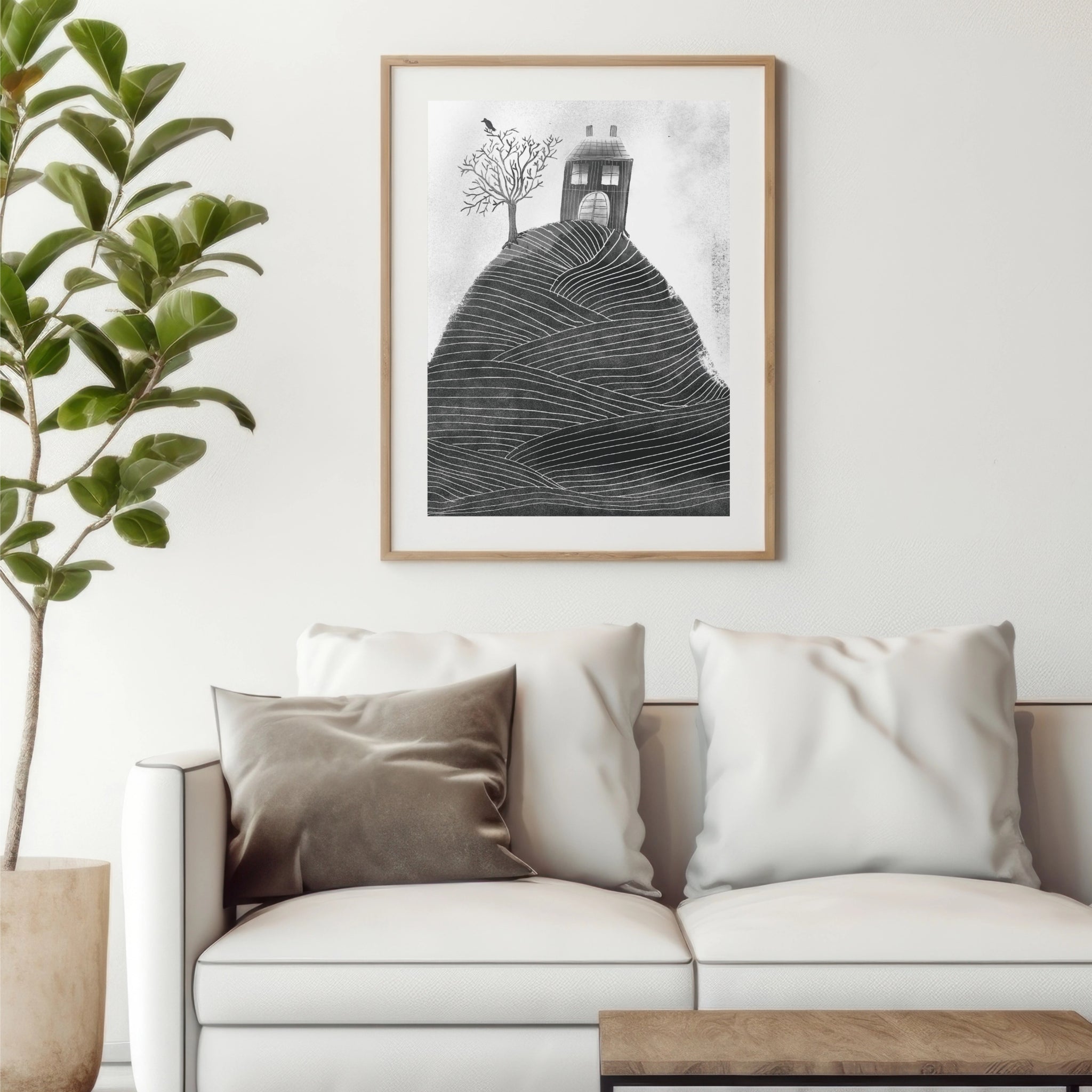 House on the Hill Art Print