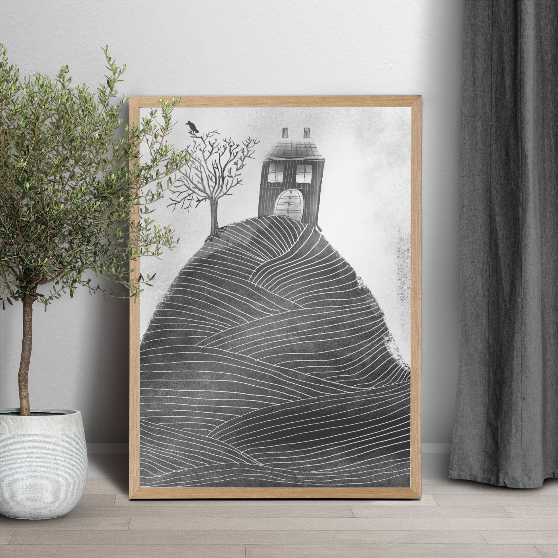 House on the Hill Art Print