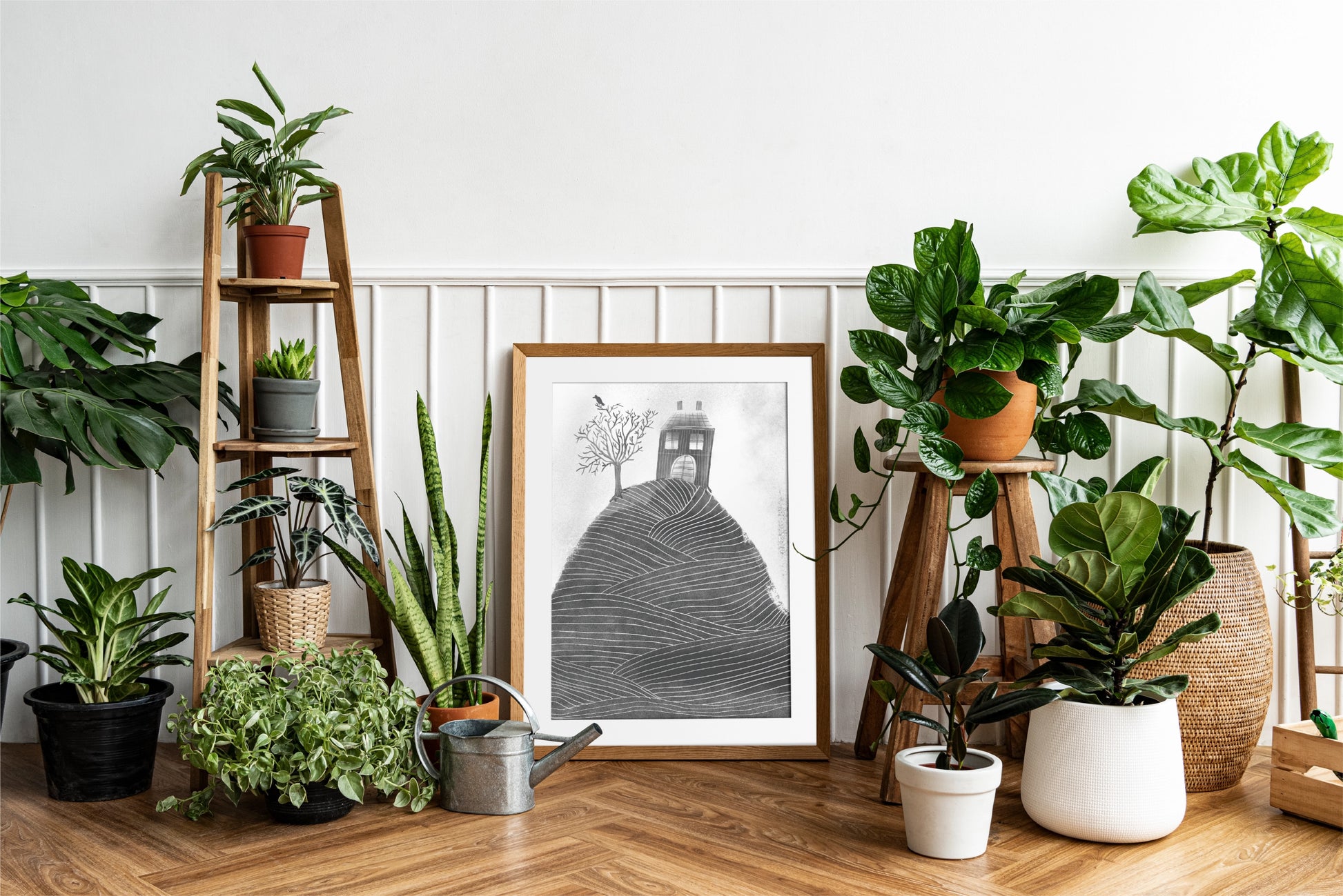 House on the Hill Art Print