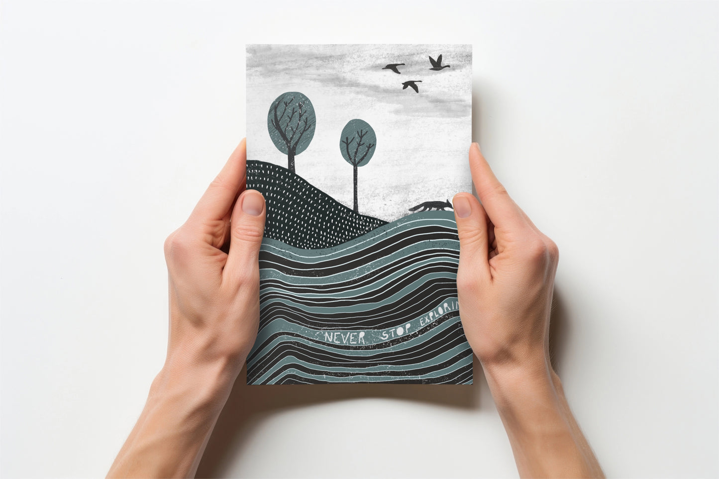 Never Stop Exploring | Digital Wall Art Download
