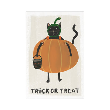 Halloween Postcards, Cat Artwork for Spooky Greetings, Fall Decor, Fun Gifts, Trick or Treat Cards, Party Invitations