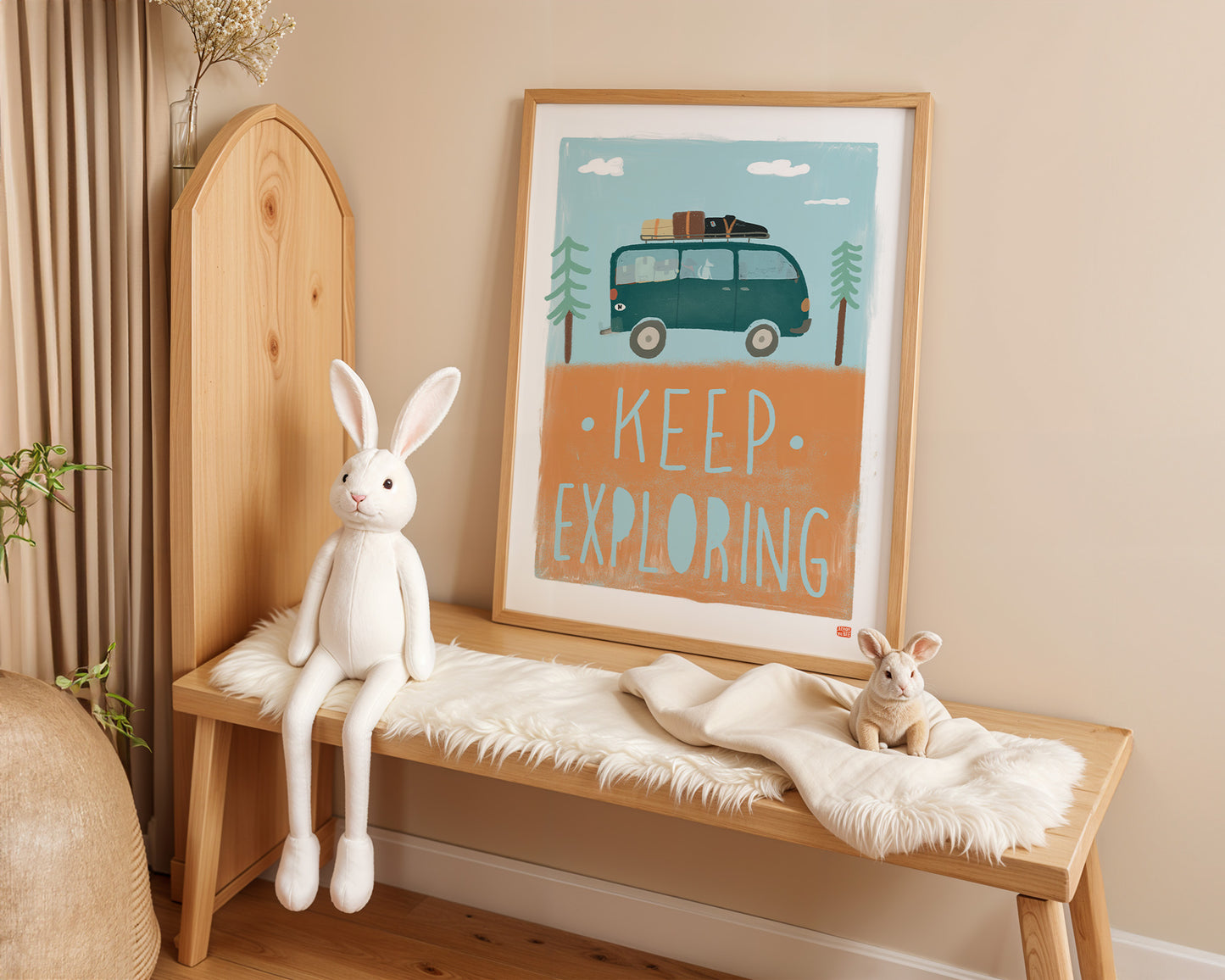 Keep Exploring Art Print 