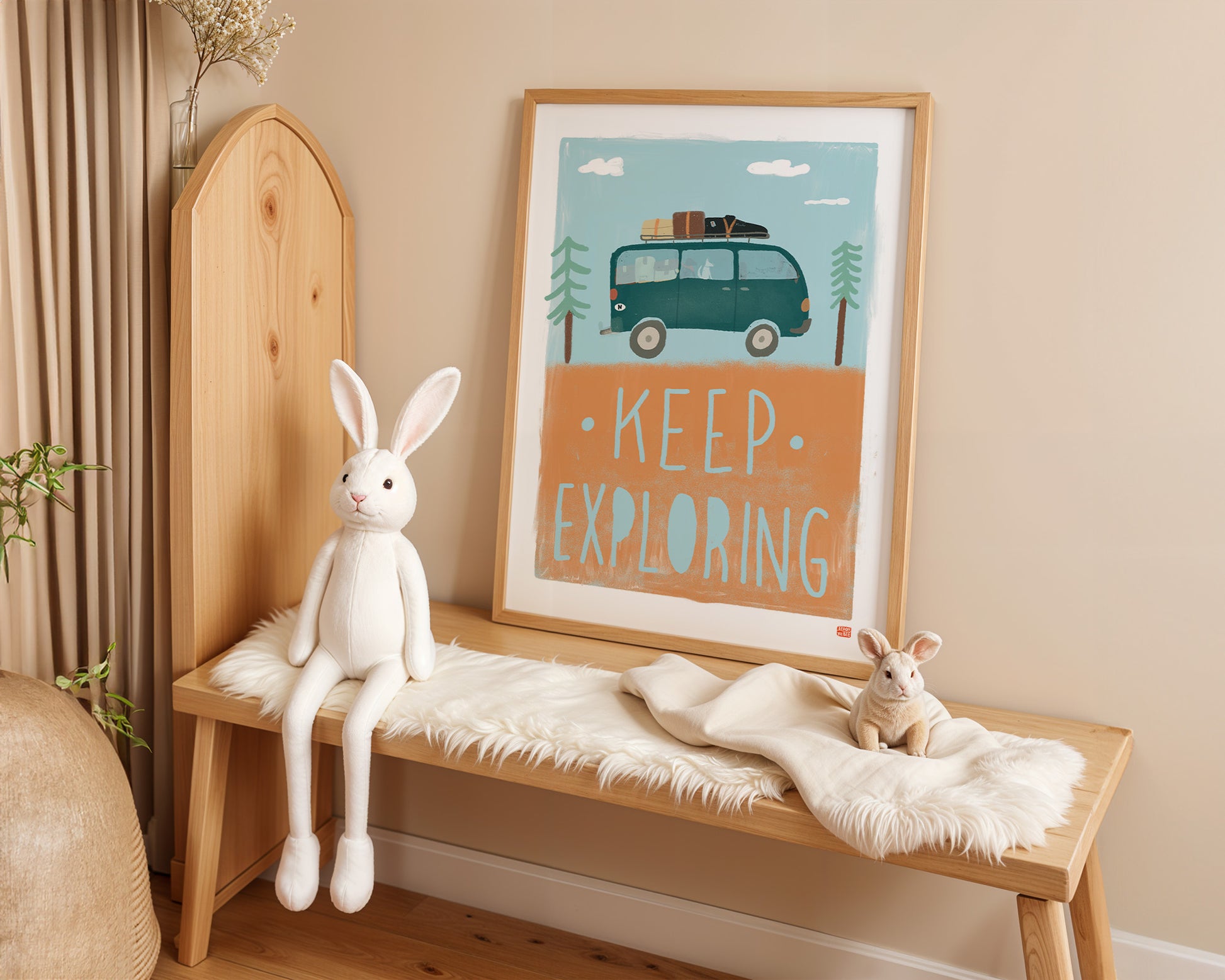 Keep Exploring Art Print 