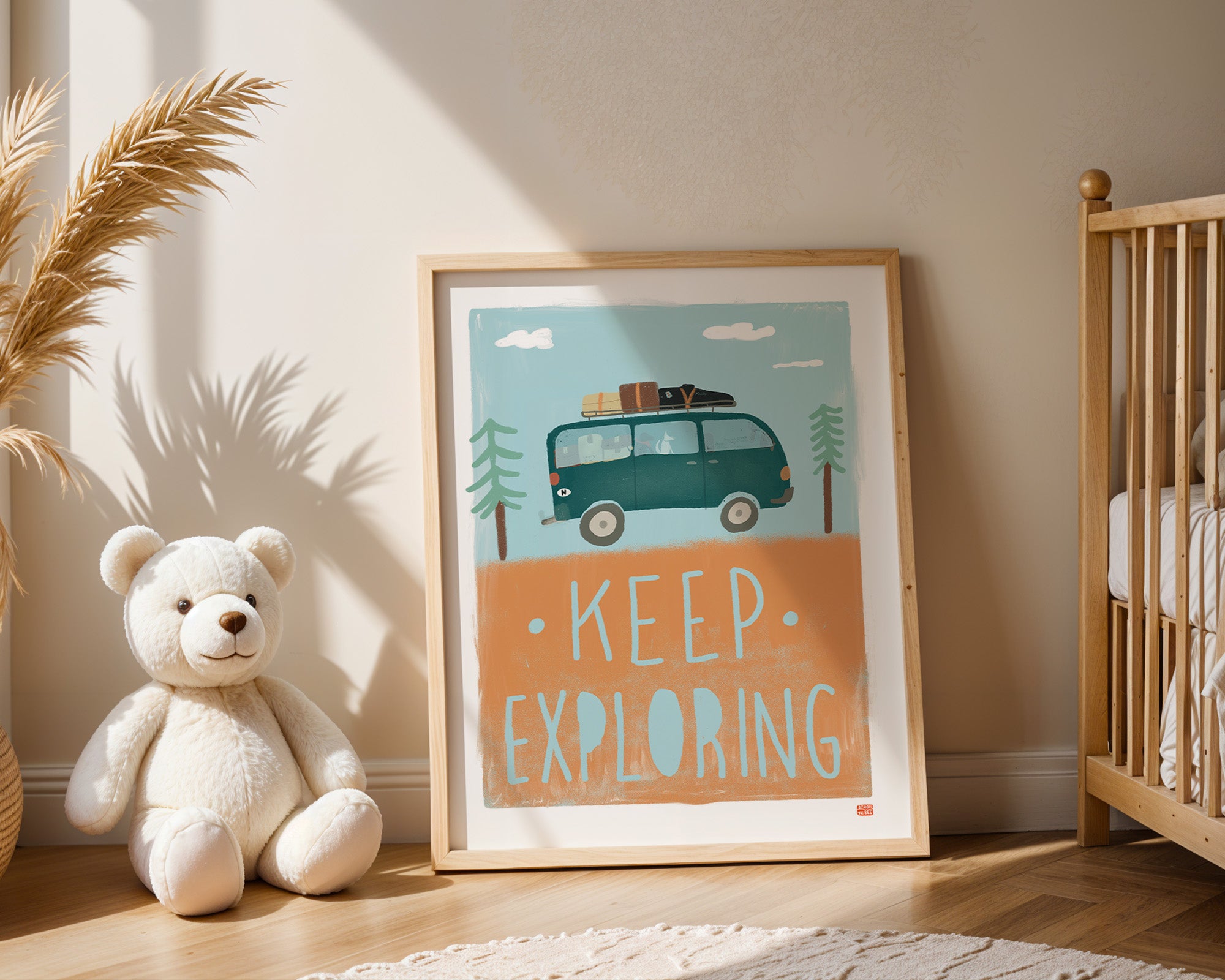 Keep Exploring Art Print 