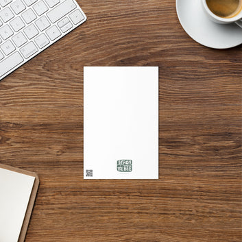 Wolf character birthday invitation with envelope