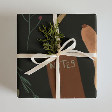 Fall theme wrapping paper sheets